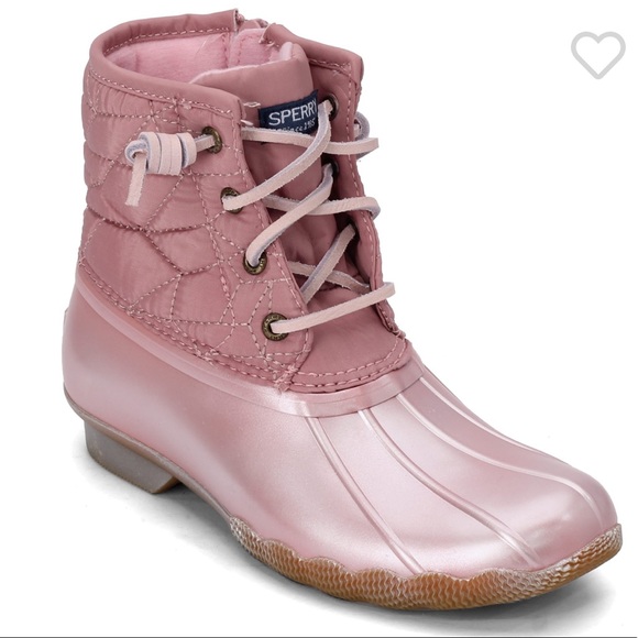 sperry rain boots pink